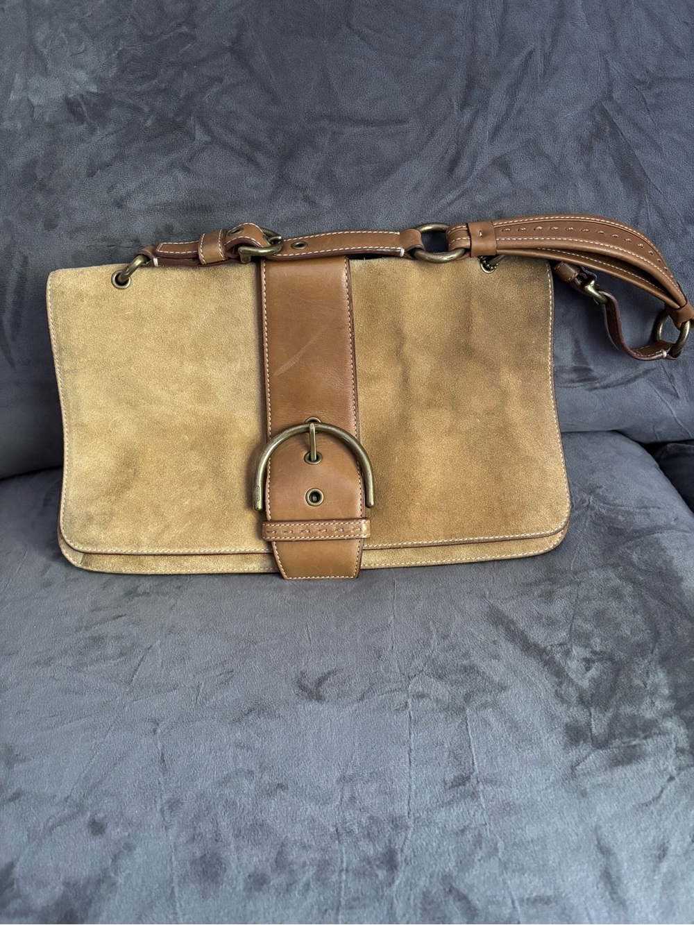 Women’s Suede Shoulder Bag